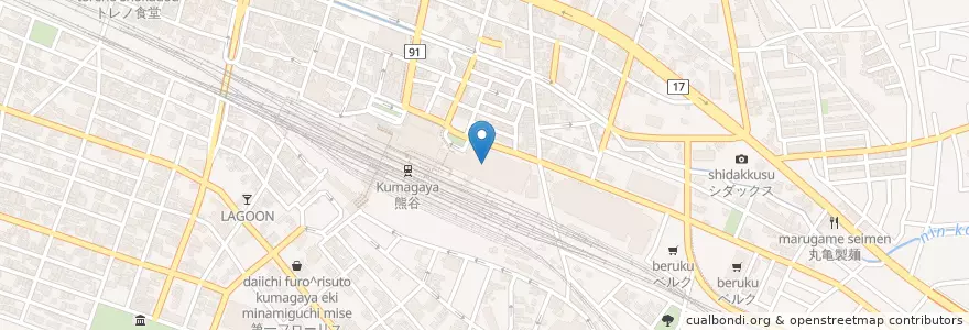 Mapa de ubicacion de さいたま地方法務局熊谷支局 en Japón, Prefectura De Saitama, 熊谷市.