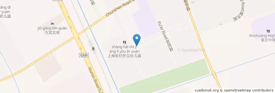Mapa de ubicacion de 雷允上 en الصين, شانغهاي, 闵行区.