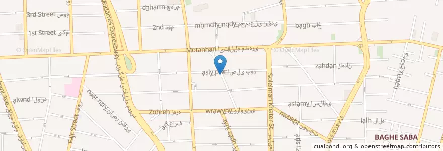 Mapa de ubicacion de کافه پارادیزو en Iran, Teheran, شهرستان تهران, Teheran, بخش مرکزی شهرستان تهران.