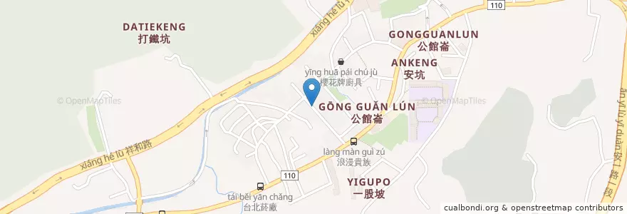 Mapa de ubicacion de 珍饌小館 en Taiwan, Neu-Taipeh, Xindian.