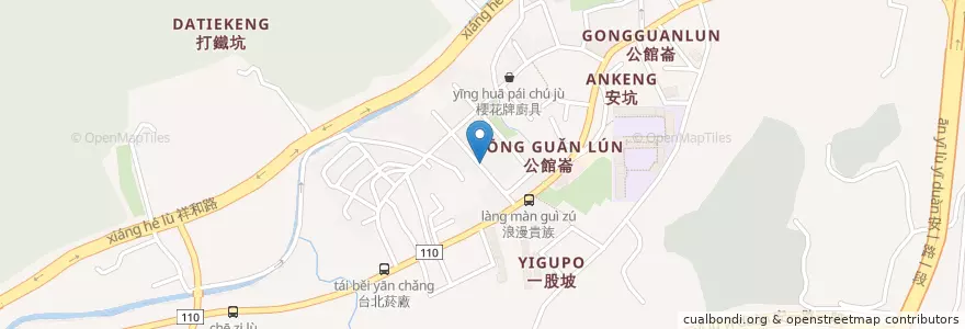 Mapa de ubicacion de 雁秋診所 en Tayvan, 新北市, 新店區.