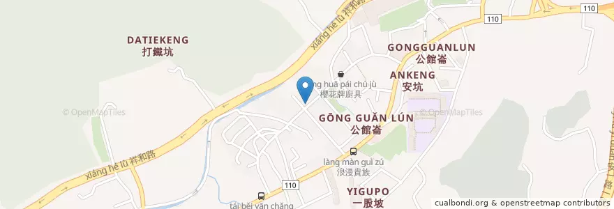 Mapa de ubicacion de 全多麥早餐 en Tayvan, 新北市, 新店區.