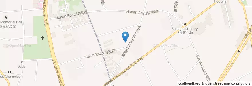 Mapa de ubicacion de Azul Tapas en چین, شانگهای.