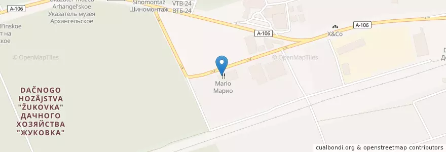 Mapa de ubicacion de Марио en 俄罗斯/俄羅斯, Центральный Федеральный Округ, 莫斯科州, Одинцовский Городской Округ.