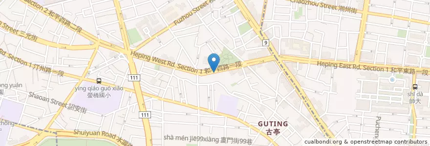 Mapa de ubicacion de Tapas Bar en Taiwan, Nuova Taipei, Taipei, 中正區.
