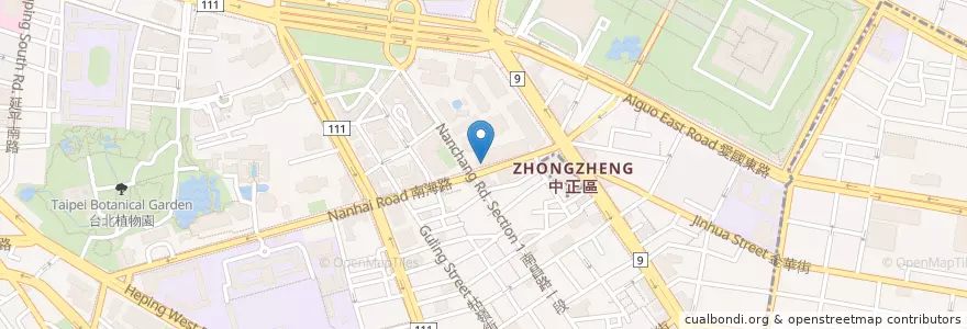 Mapa de ubicacion de 日盛國際商業銀行 en Taiwan, Neu-Taipeh, Taipeh, Zhongzheng.