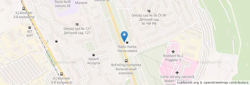 Mapa de ubicacion de Максимус en Rusland, Zuidelijk Federaal District, Sebastopol, Севастополь, Ленинский Район, Ленинский Округ.