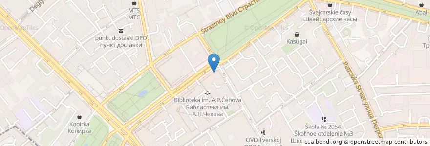 Mapa de ubicacion de Hot Dogger en Rusia, Distrito Federal Central, Москва, Distrito Administrativo Central, Тверской Район.