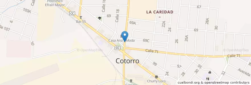 Mapa de ubicacion de Galería de arte Boada en Cuba, L'Avana, Cotorro.