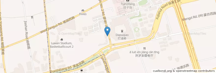 Mapa de ubicacion de China Post en China, Shanghai, Huangpu District.