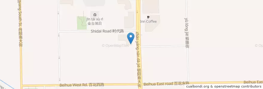 Mapa de ubicacion de Golden Hans en China, Hebei, Baoding City, Jingxiu District.