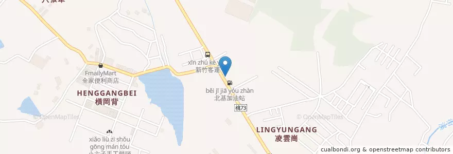 Mapa de ubicacion de 年輕的老頭咖啡 en تایوان, 桃園市, 龍潭區.