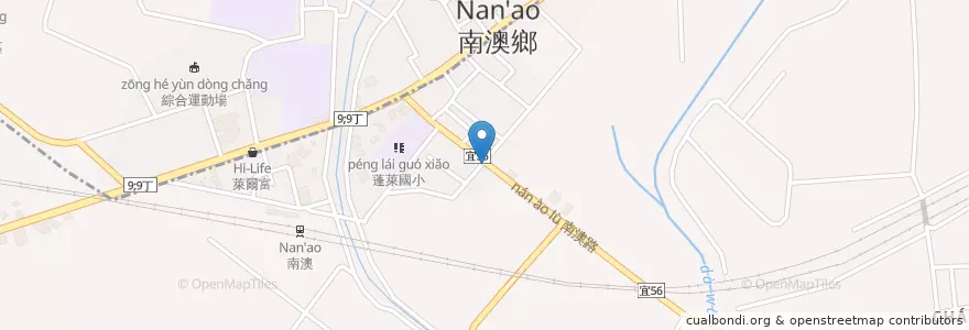 Mapa de ubicacion de 好糧食堂 en Taiwan, 臺灣省, 宜蘭縣, 蘇澳鎮.