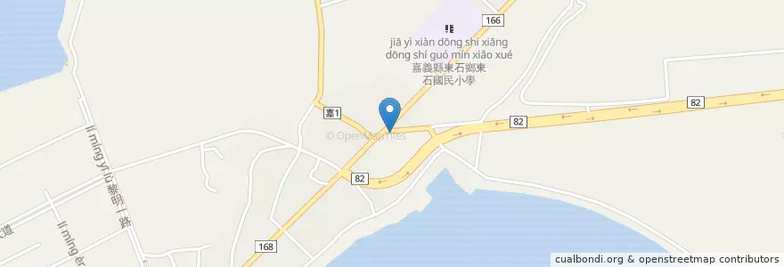 Mapa de ubicacion de 吳氏蚵捲 en Taiwan, 臺灣省, Condado De Chiayi, 東石鄉.