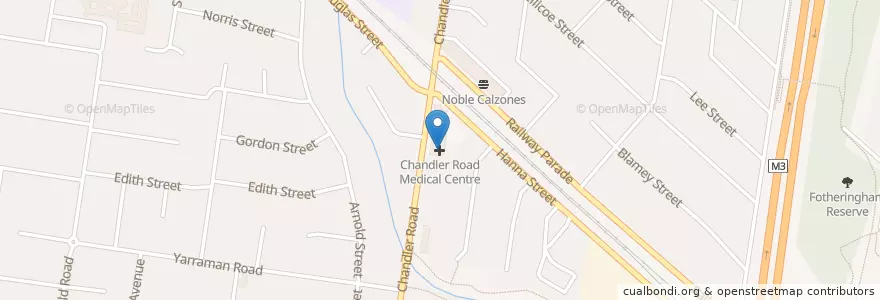 Mapa de ubicacion de Chandler Road Medical Centre en 오스트레일리아, Victoria, City Of Greater Dandenong.
