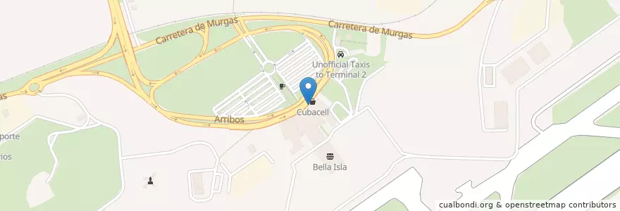Mapa de ubicacion de Via Rent a Car en キューバ, La Habana, Boyeros.