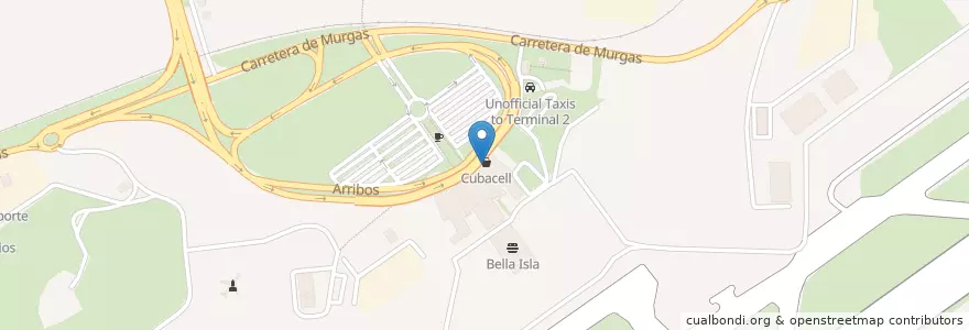 Mapa de ubicacion de Cadeca Aeropuerto T-3 : 2 en كوبا, La Habana, Boyeros.