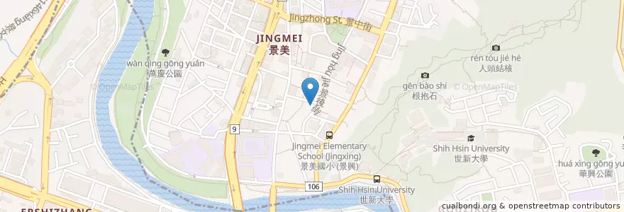 Mapa de ubicacion de 巷口炒飯王 en Taiwan, 新北市, Taipei, 文山區.