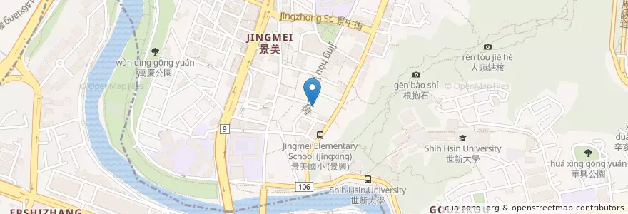 Mapa de ubicacion de 大橋頭魯肉飯 en 臺灣, 新北市, 臺北市, 文山區.