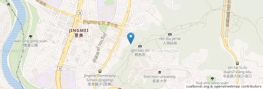 Mapa de ubicacion de 華陀門弘道院 en 타이완, 신베이 시, 타이베이시, 원산 구.