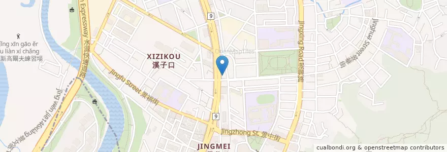 Mapa de ubicacion de 鐵路便當 en تايوان, تايبيه الجديدة, تايبيه, 文山區.