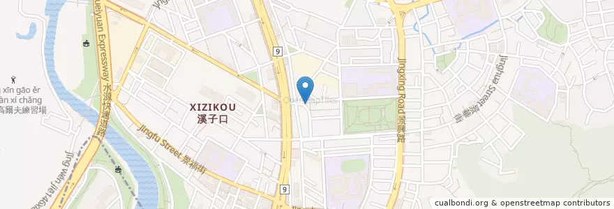 Mapa de ubicacion de 土腳厝懷舊餐廳 en Taiwan, 新北市, Taipé, 文山區.