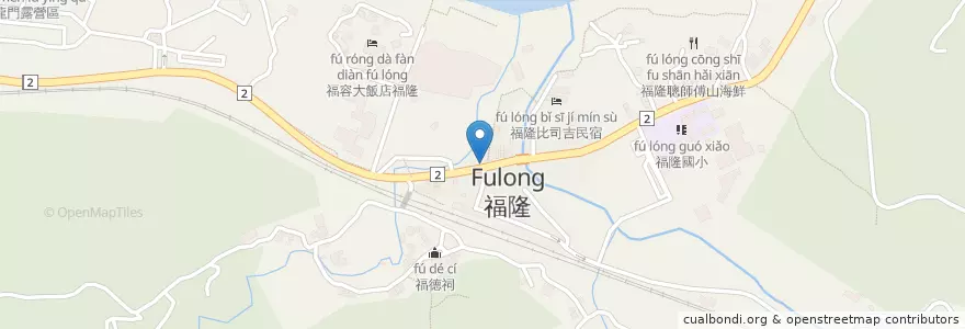 Mapa de ubicacion de 波斯灣捷安特出租 en Taiwan, 新北市, 貢寮區.