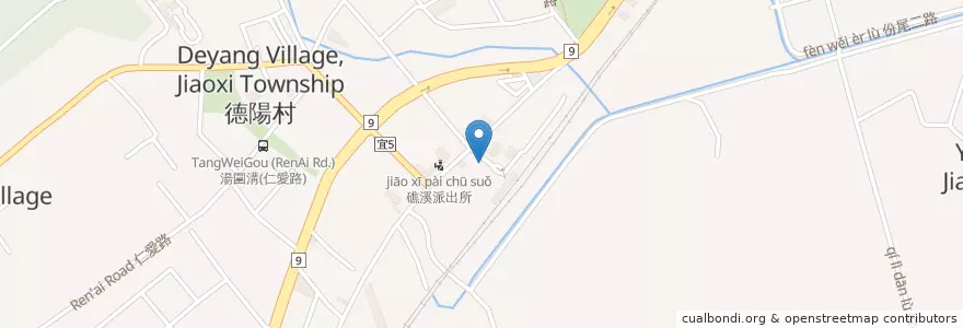 Mapa de ubicacion de Old God en Taiwán, Provincia De Taiwán, 宜蘭縣, 礁溪鄉.