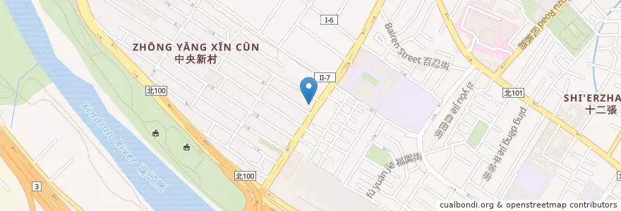 Mapa de ubicacion de 健宏中醫診所 en Taïwan, Nouveau Taipei, Xindian.