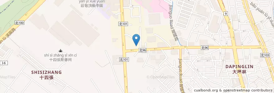 Mapa de ubicacion de 悅喀西餐 en Taiwan, Neu-Taipeh, Xindian.