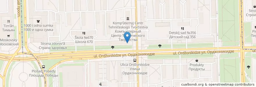 Mapa de ubicacion de Шаверма en Russia, Northwestern Federal District, Leningrad Oblast, Saint Petersburg, Московский Район, Округ Звёздное.