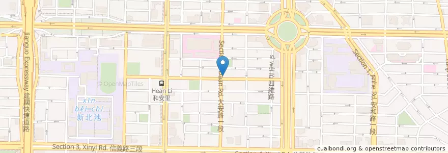 Mapa de ubicacion de LE BLANC en تايوان, تايبيه الجديدة, تايبيه, 大安區.