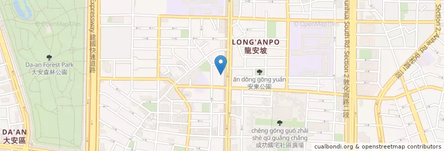 Mapa de ubicacion de 韓國時間 en Taiwán, Nuevo Taipéi, Taipéi, 大安區.