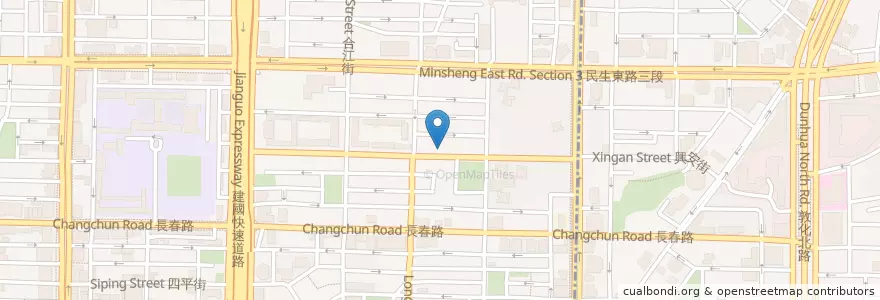 Mapa de ubicacion de 金仙蝦卷 en Tayvan, 新北市, Taipei, 中山區.