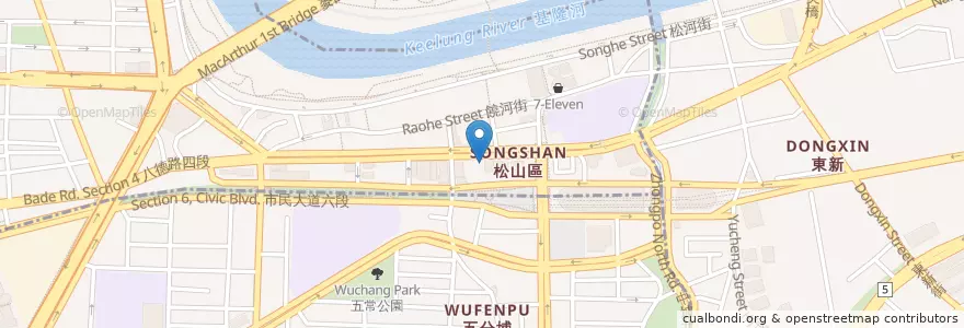 Mapa de ubicacion de 永豐商業銀行 en Taiwan, Neu-Taipeh, Taipeh, Songshan.