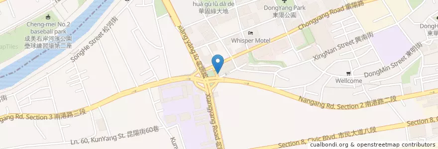 Mapa de ubicacion de 世鴻租車 en 臺灣, 新北市, 臺北市, 南港區.