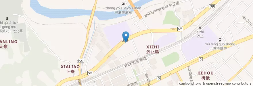 Mapa de ubicacion de 向陽牙醫診所 en Tayvan, 新北市, 汐止區.