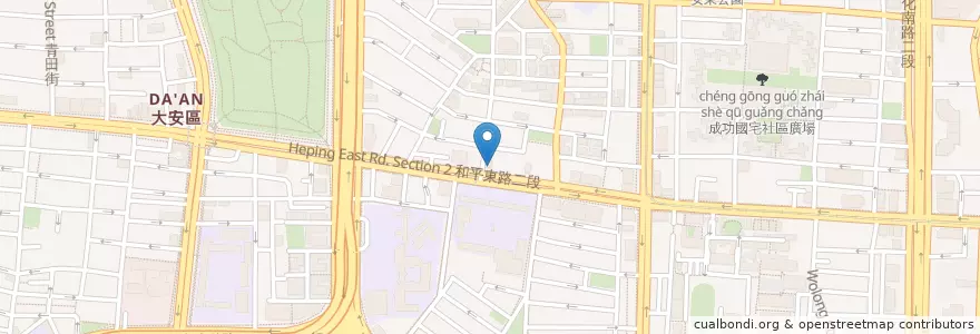 Mapa de ubicacion de 新象牙醫 en Taiwan, Nuova Taipei, Taipei, 大安區.