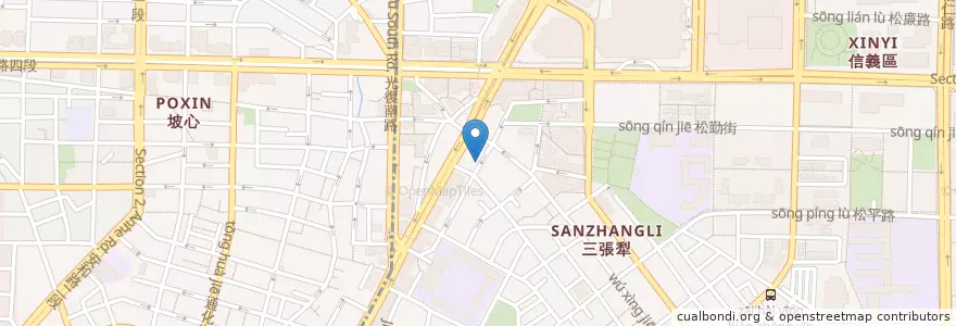 Mapa de ubicacion de 明龍宮 en 臺灣, 新北市, 臺北市, 大安區.