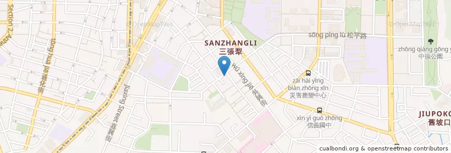 Mapa de ubicacion de 香港龍華燒臘店 en 타이완, 신베이 시, 타이베이시, 신이 구.