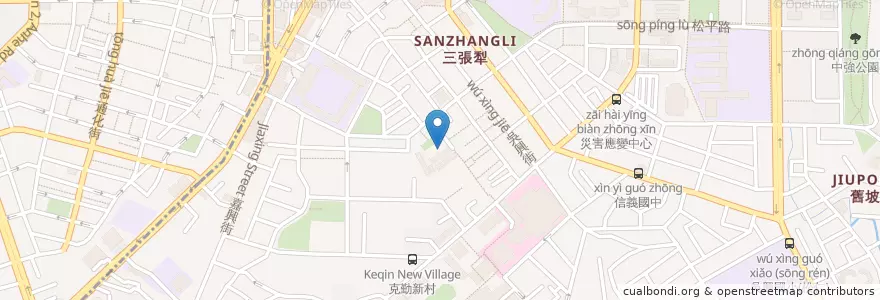 Mapa de ubicacion de 吳興街平面停車場 en تایوان, 新北市, تایپه.