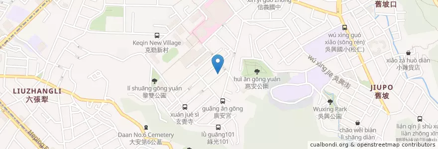 Mapa de ubicacion de 雙和社區發展協會 en 台湾, 新北市, 台北市, 信義区.