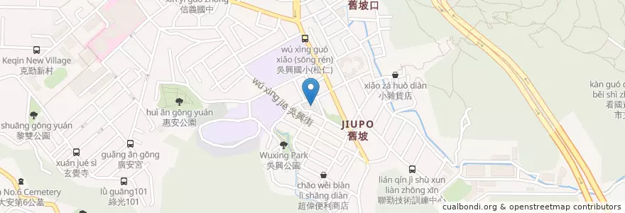 Mapa de ubicacion de 六合分館 en Taiwán, Nuevo Taipéi, Taipéi, 信義區.