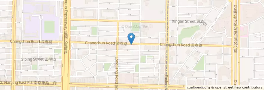 Mapa de ubicacion de 大老爺私房菜 en 臺灣, 新北市, 臺北市, 中山區.