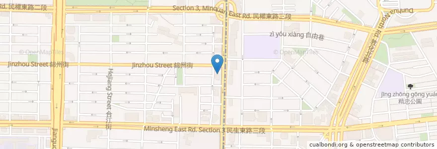 Mapa de ubicacion de 麻膳堂 en Taiwan, New Taipei, Taipei, Songshan District.