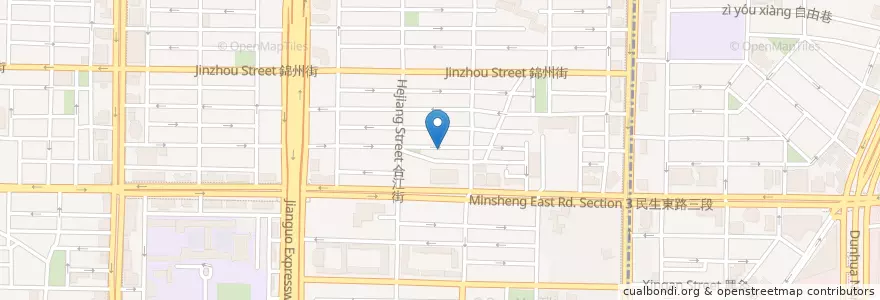 Mapa de ubicacion de 坦都印度餐廳 en تایوان, 新北市, تایپه, 中山區.