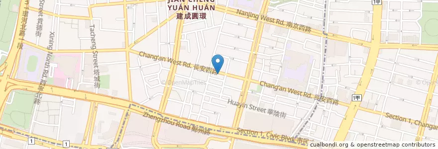 Mapa de ubicacion de 華泰商業銀行 en 臺灣, 新北市, 臺北市, 大同區.