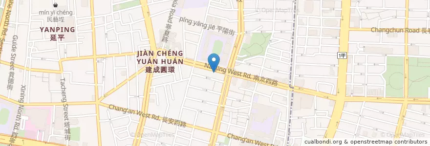Mapa de ubicacion de 小春樓滷味 en تایوان, 新北市, تایپه, 大同區.