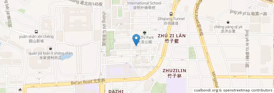 Mapa de ubicacion de 中山幼兒園 en 臺灣, 新北市, 臺北市, 中山區.