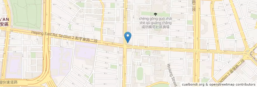 Mapa de ubicacion de 優質網咖 en Taiwan, New Taipei, Taipei, Da'an District.